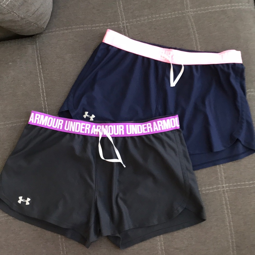 2 PAIRS - Under Armour athletic shorts